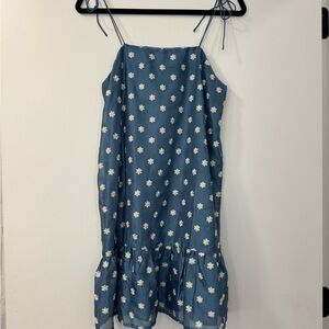 Blue Floral Kids Dress